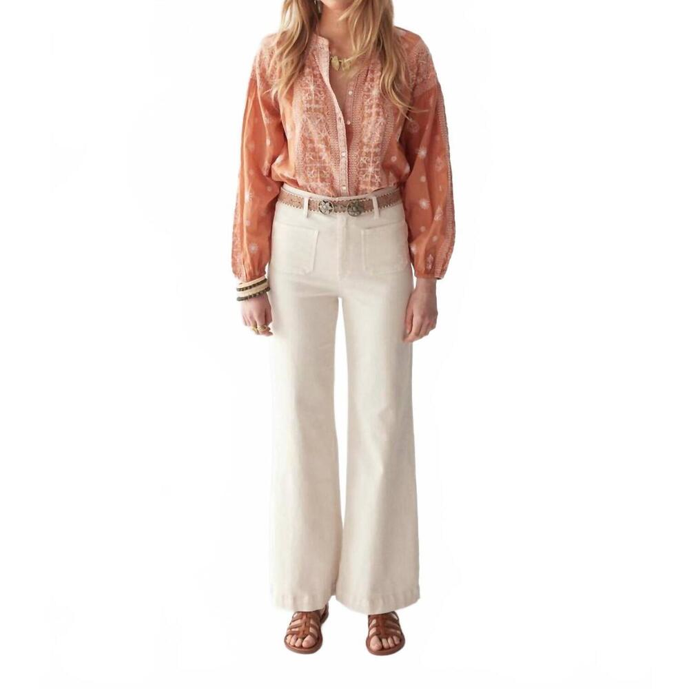 NWT MAISON HOTEL Stephanie blouse in Pumpkin